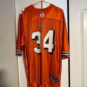 Ricky Williams Reebok Bold Orange Jersey with White and Black Accents